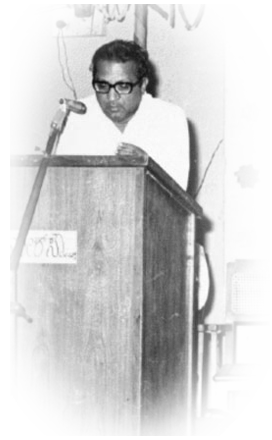 Image of S. Venkatram giving speech
